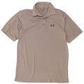 Ανδρικό μπλουζάκι Polo Heat Gear Under Armour, μεσαίο γκρι πολυεστέρας