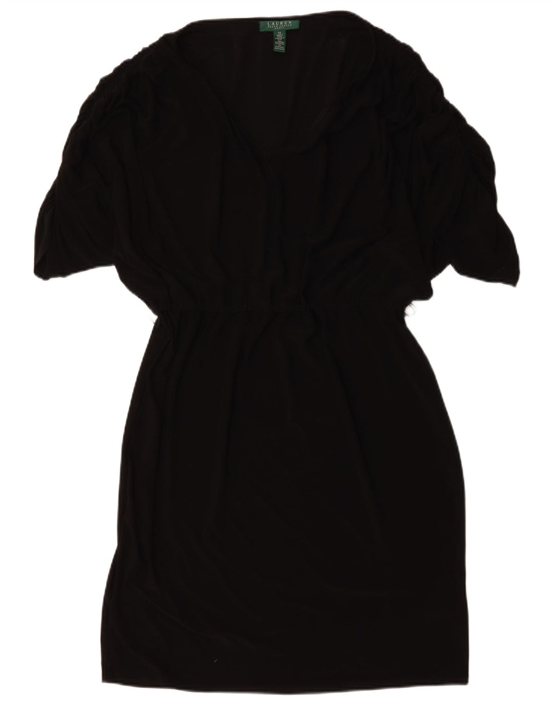 Γυναικείο φόρεμα με θήκη Ralph Lauren US 14 XL μαύρο πολυεστέρα