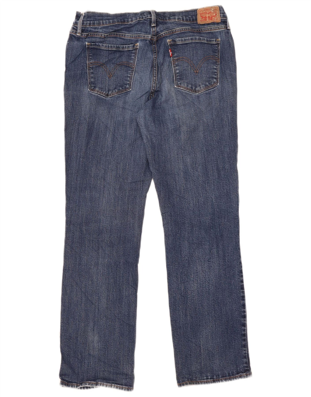 Levi's Womens 505 Straight Jeans W31 L29 Blue Cotton