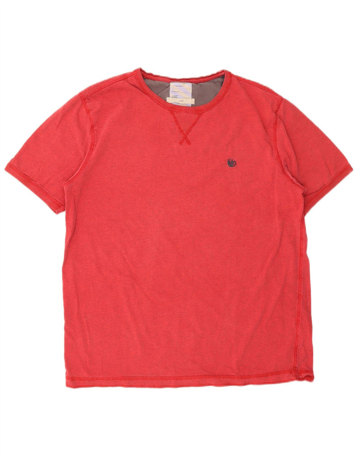 FAT FACE Ανδρικό T-Shirt Top μεγάλο κόκκινο βαμβακερό