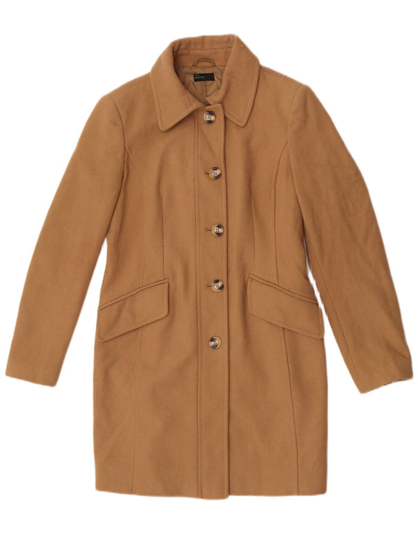 Γυναικείο Πανωφόρι Benetton UK 12 Μαλλί μεσαίο μπεζ