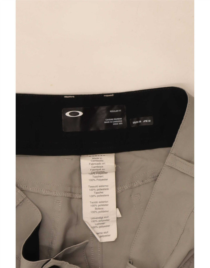 Ανδρικό κανονικό σορτς Oakley με γκρι πολυεστέρα W30