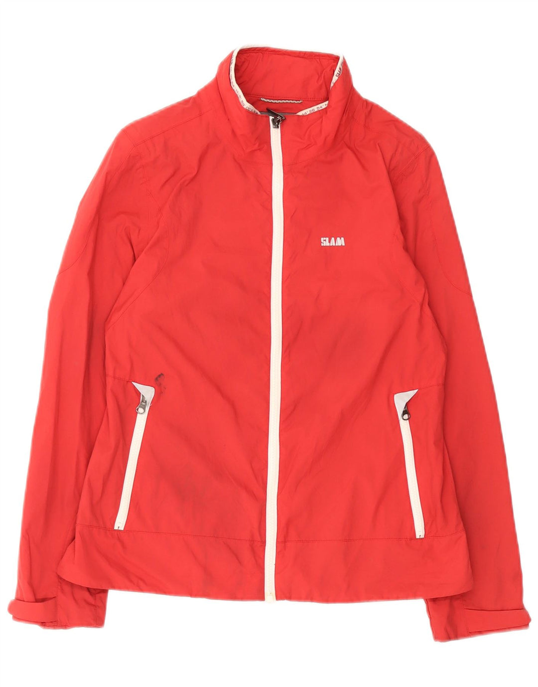Slam γυναικείο μπουφάν βροχής UK 14 Medium Red Nylon