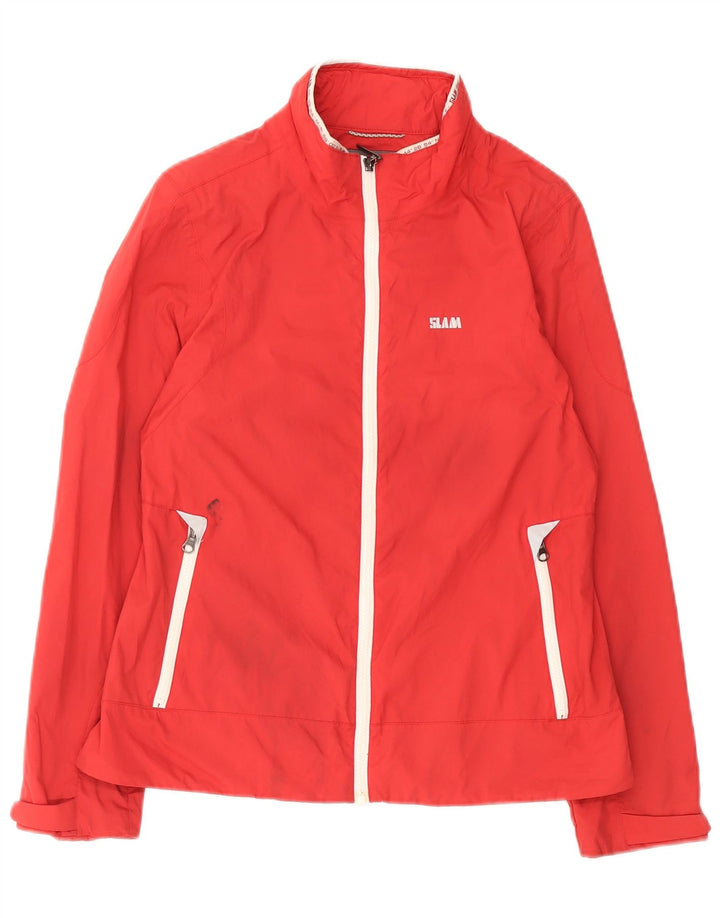 Slam γυναικείο μπουφάν βροχής UK 14 Medium Red Nylon