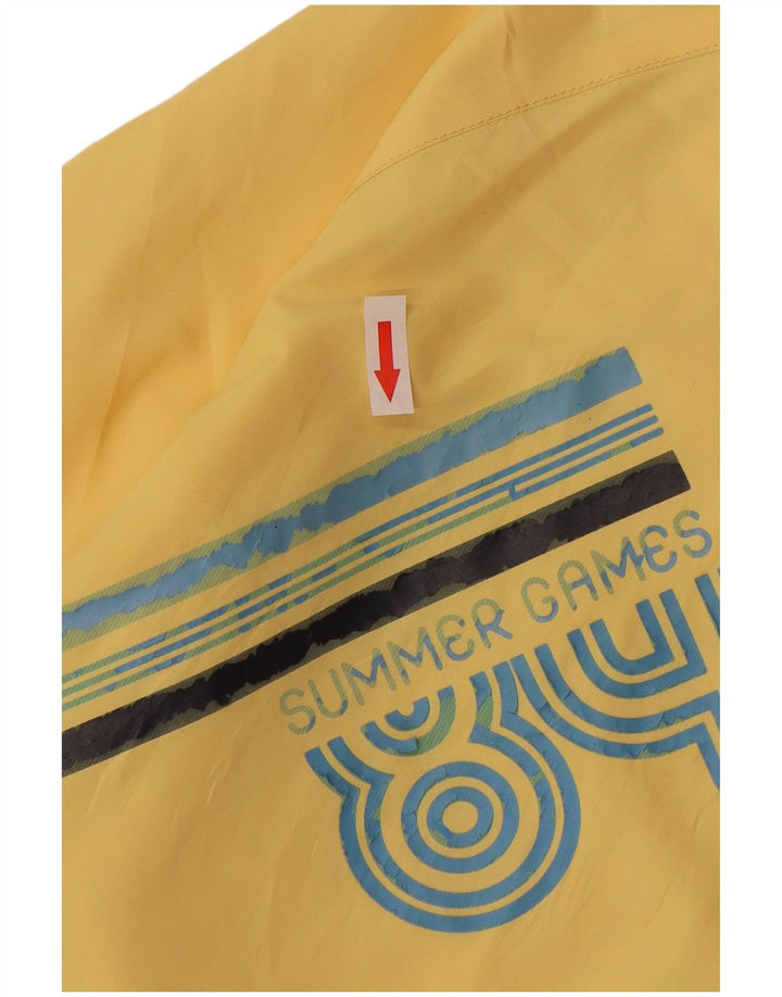 Γυναικείο γραφικό μπουφάν βροχής NIKE UK 12 Medium Yellow Nylon