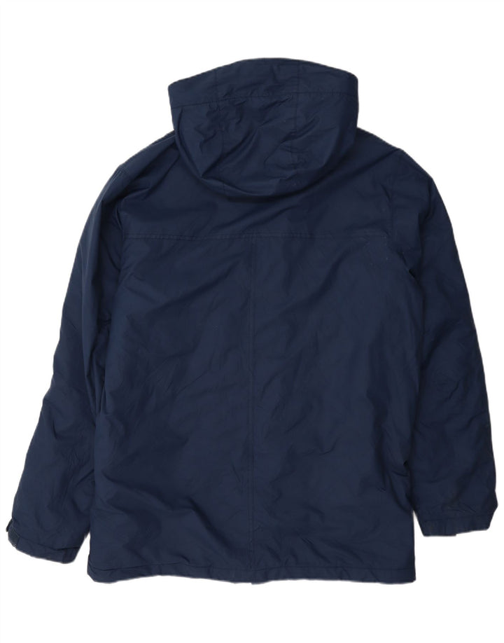 Columbia Ανδρικό μπουφάν βροχής με κουκούλα UK 38 Medium Navy Blue Nylon