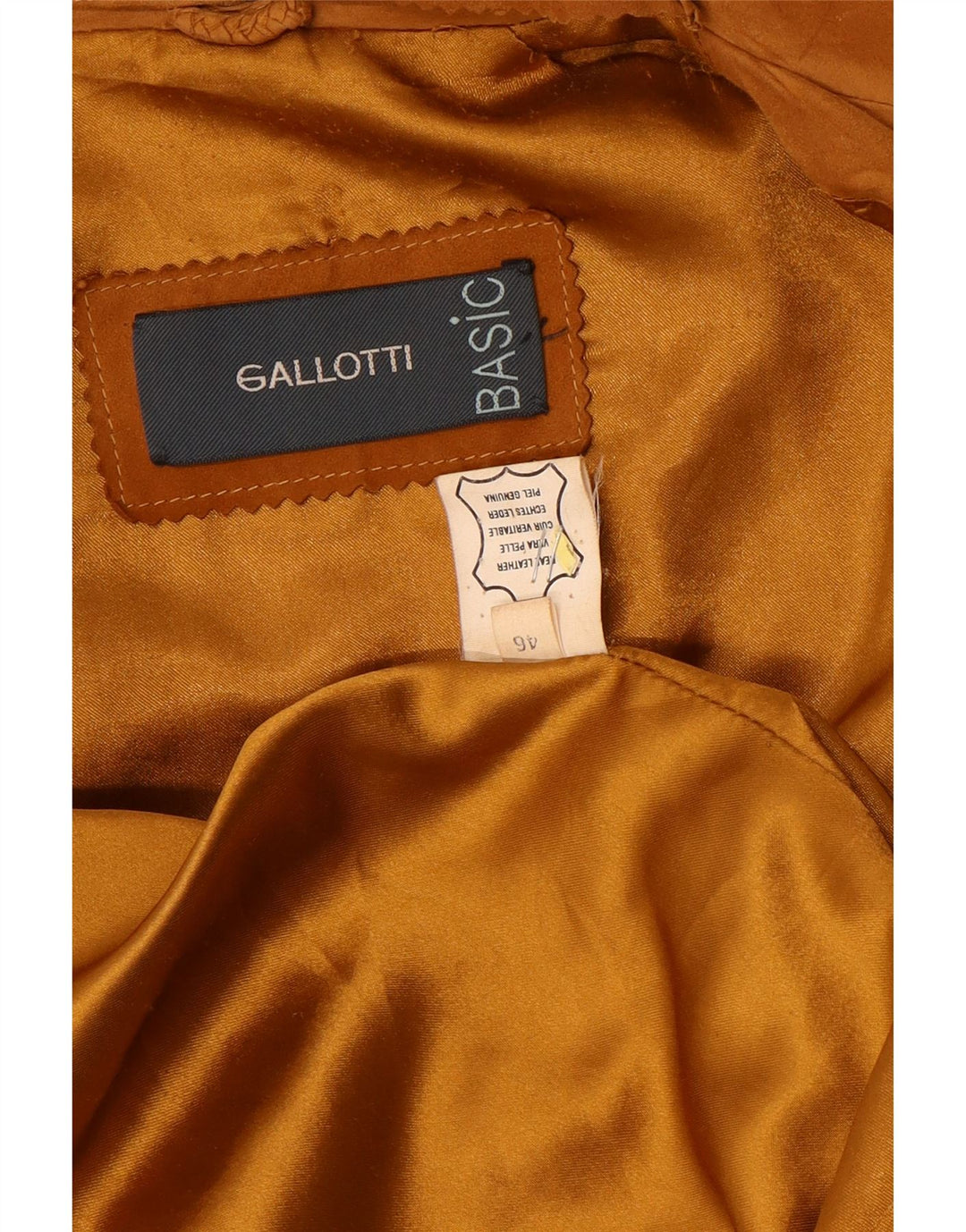 Gallotti Γυναικείο Σουέντ Πανωφόρι EU 46 XL Δερμάτινο Μπεζ