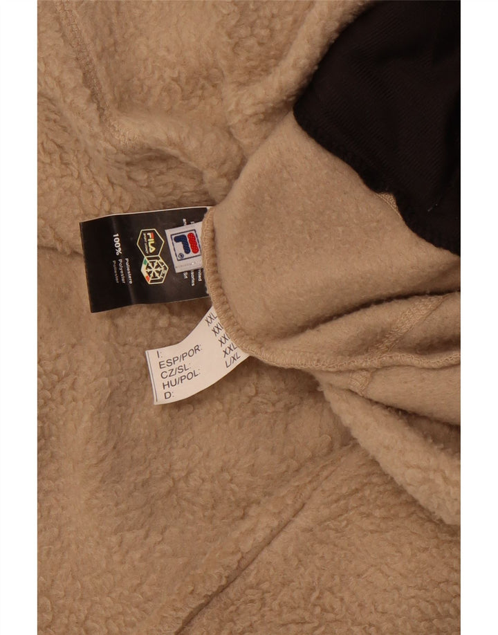 FILA Ανδρικό Fleece Jacket UK 44 2XL Καφέ Πολυεστέρας