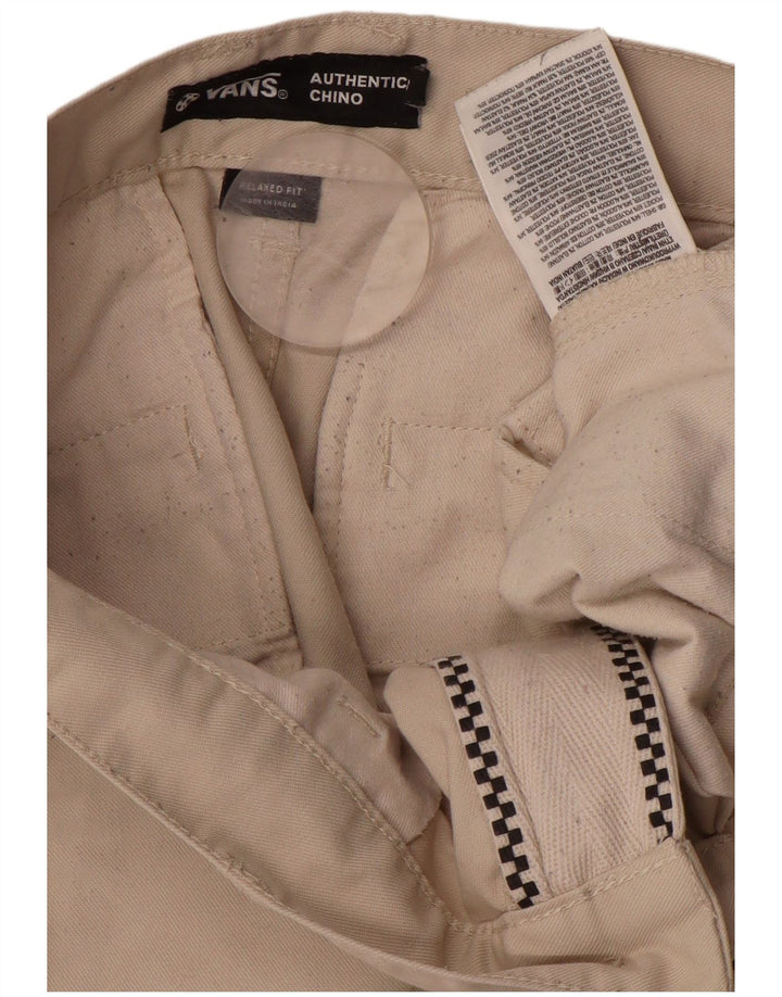 VANS Ανδρικό παντελόνι Chino με χαλαρή εφαρμογή W28 L30 Μπεζ πολυεστέρας