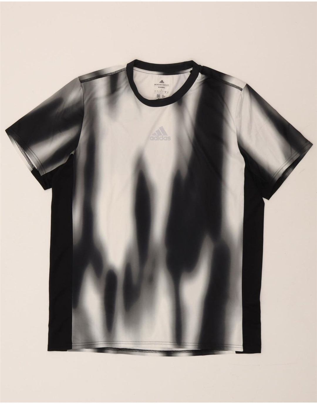 Ανδρικό T-Shirt Adidas Top Large Black Tie Dye Polyester