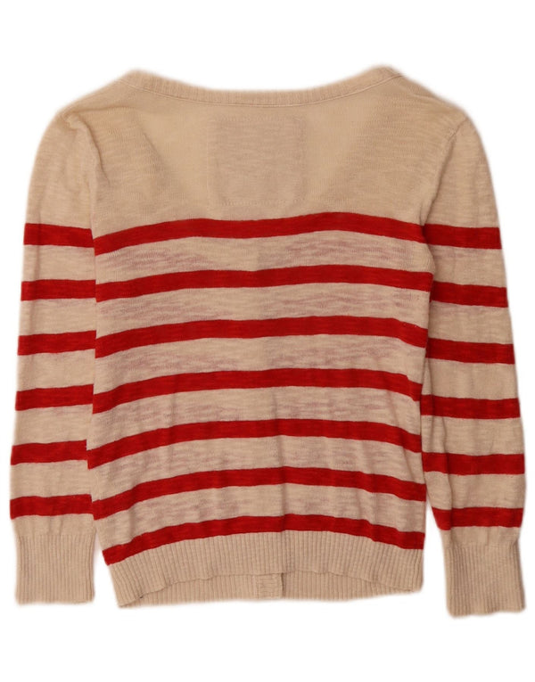 Γυναικεία ζακέτα Abercrombie & Fitch UK 10 Small Beige ριγέ