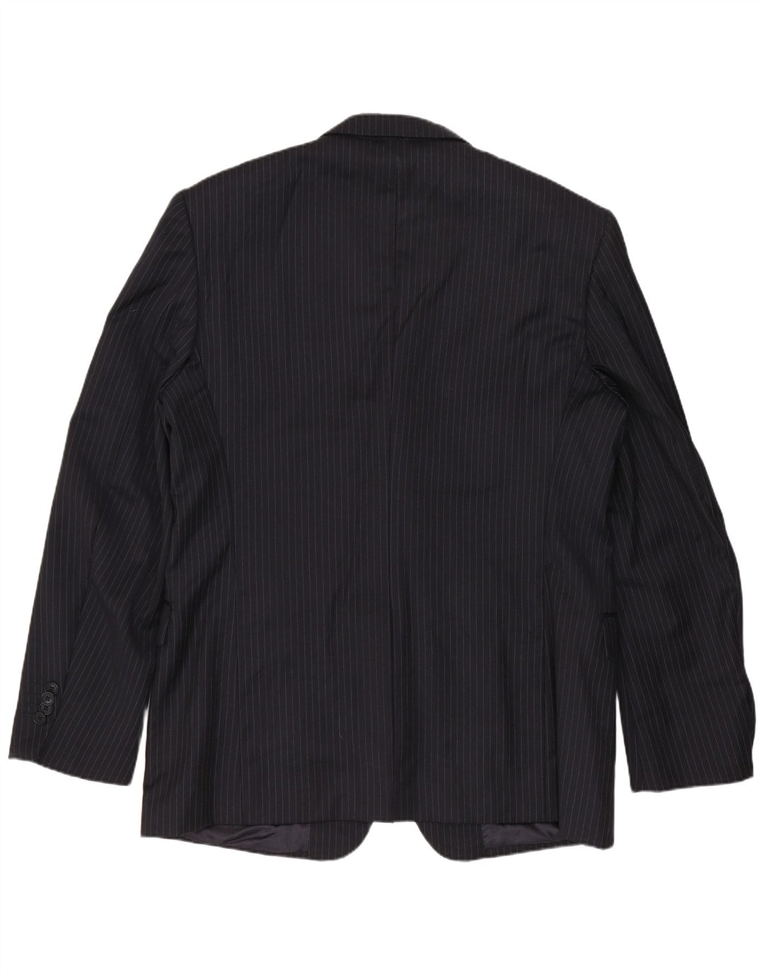 Ανδρικό μπουφάν Ferre 3 Button Blazer IT 54 2XL Navy Blue Pinstripe Virgin Wool