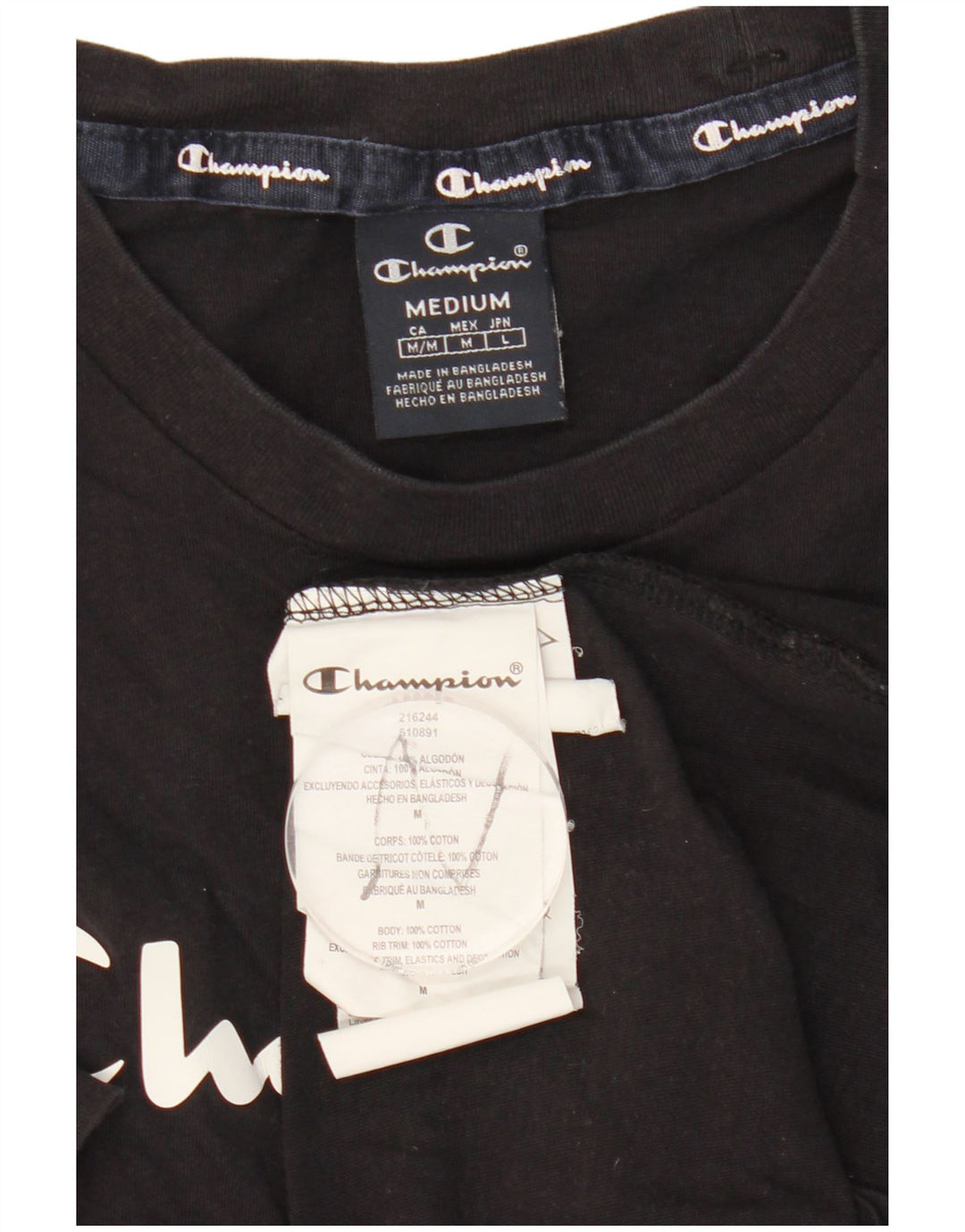 Ανδρικό γραφικό T-shirt CHAMPION Top Medium Navy Blue βαμβακερό