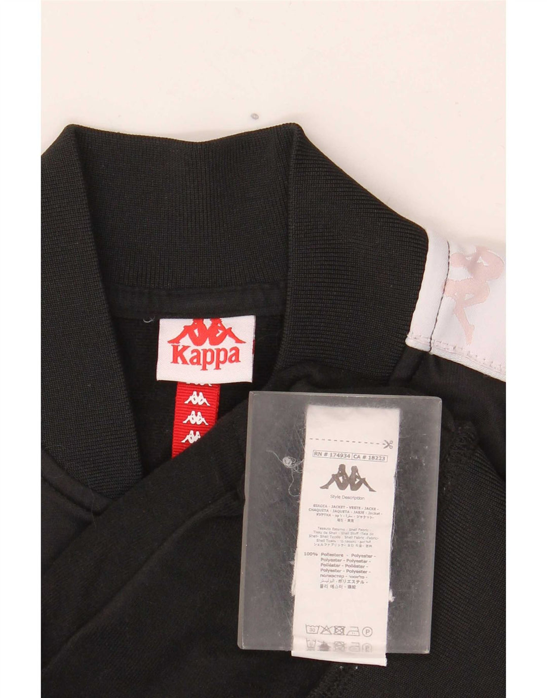Kappa Boys Graphic αθλητική φόρμα Top Jacket 13-14 Years Black Colourblock