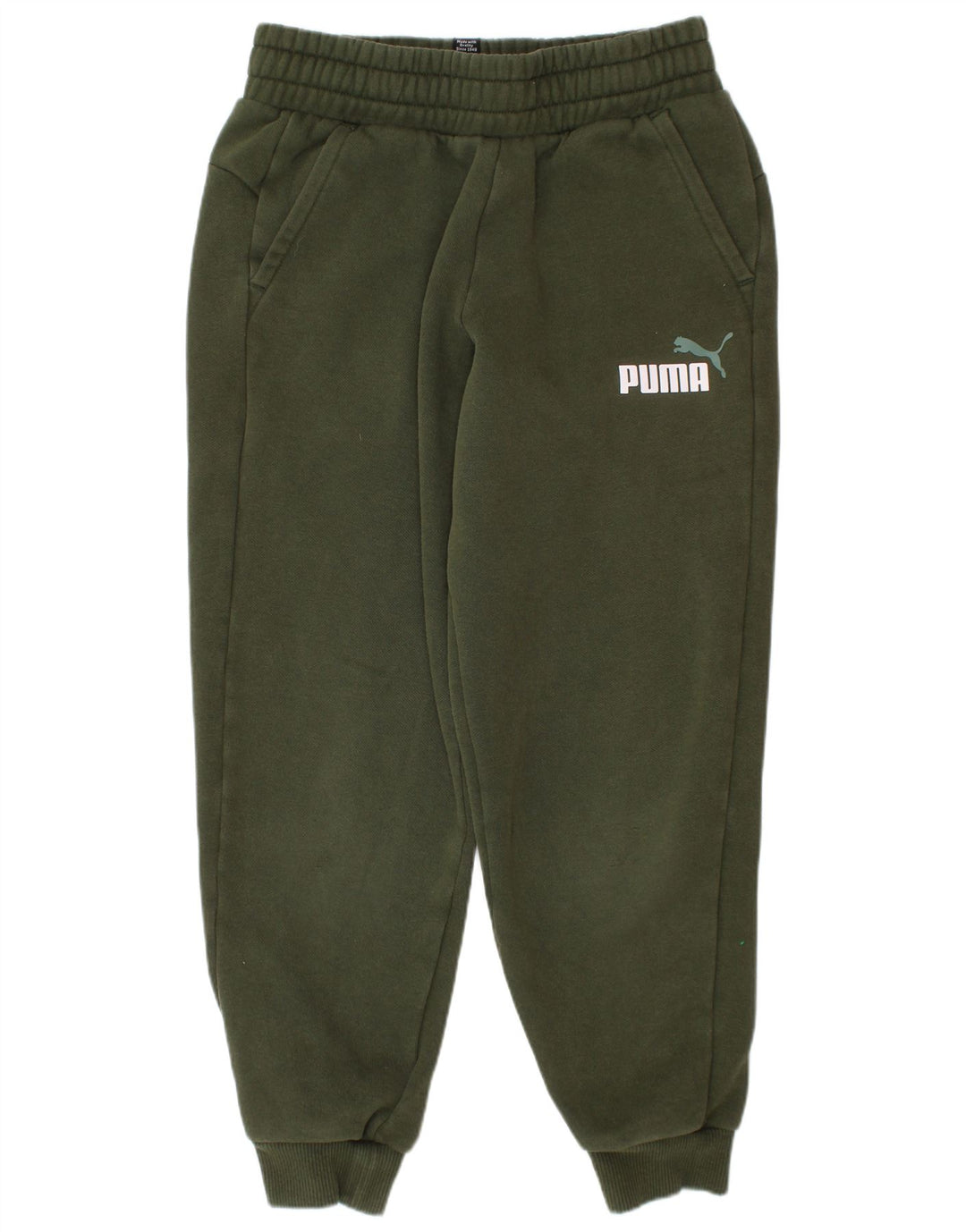 Παντελόνι αθλητικής φόρμας PUMA Boys Joggers 9-10 ετών Πράσινο βαμβακερό