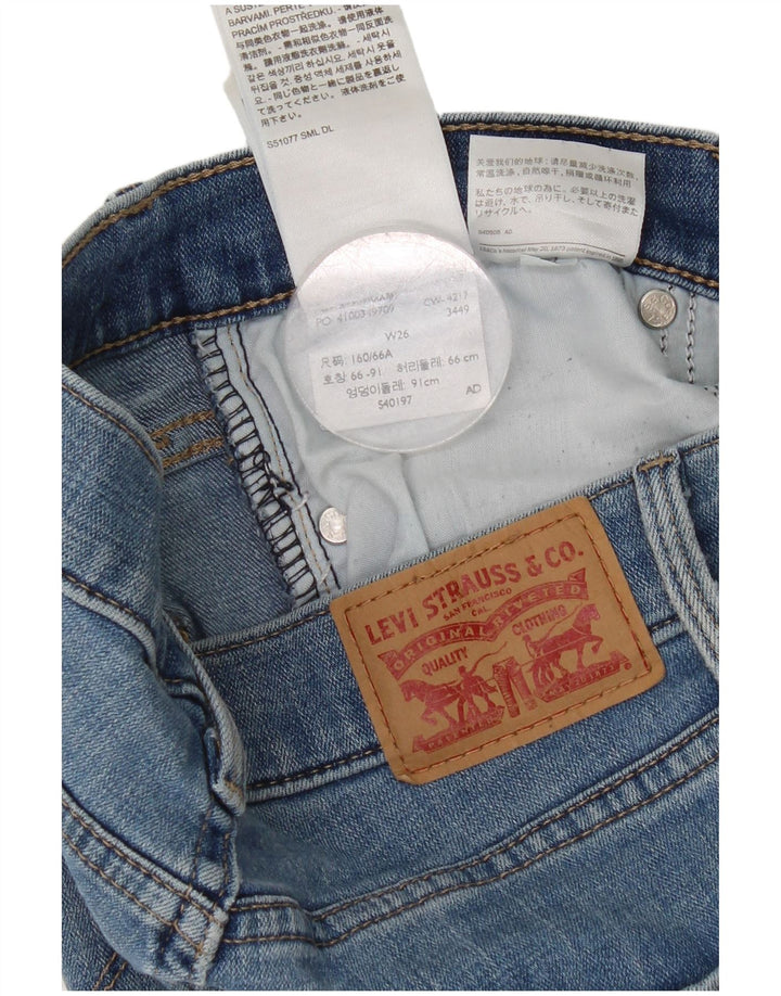 Γυναικείο τζιν σορτς Levi's W26 μικρό μπλε βαμβακερό