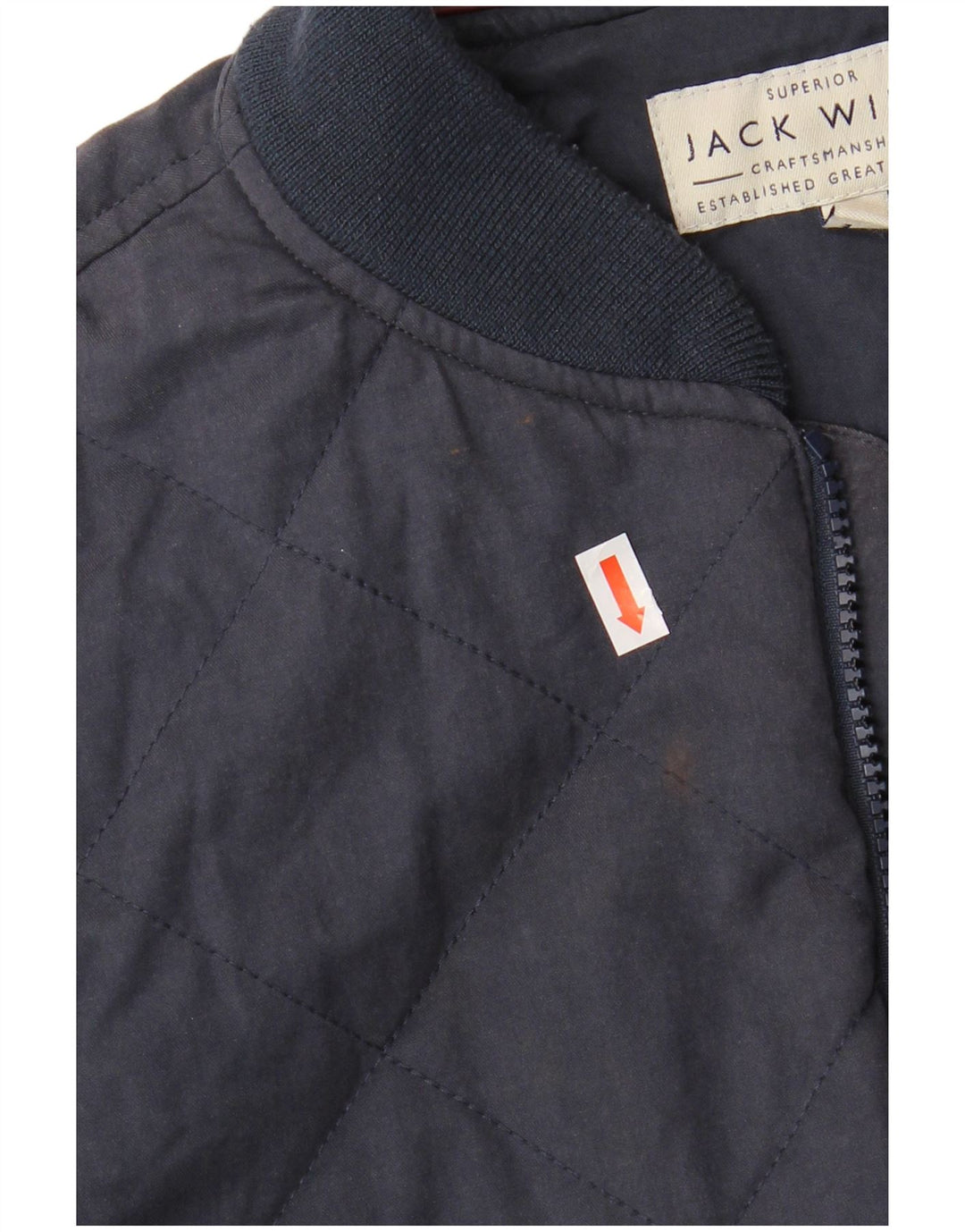 Ανδρικό μπουφάν JACK WILLS Bomber UK 36 Small Navy Blue Cotton