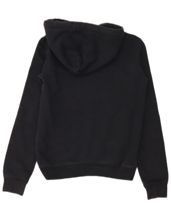 Jack Wills Γυναικείο γραφικό Oversized Hoodie Jumper UK 4 XS Μαύρο βαμβακερό