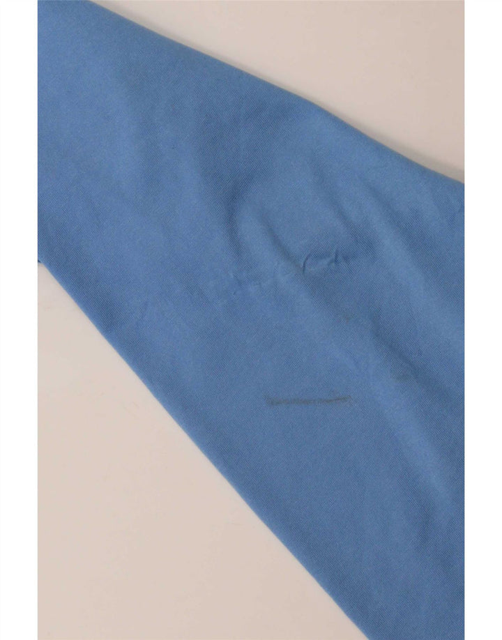 Adidas Mens Villanova Graphic Top Μακρυμάνικο Μεγάλο Μπλε Πολυεστέρας