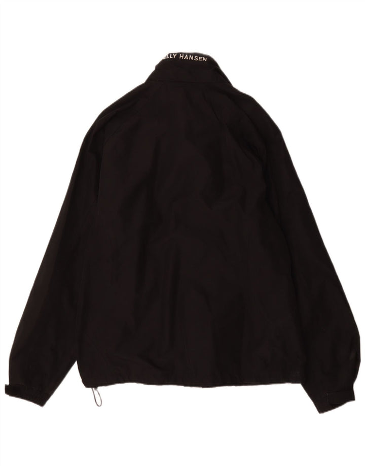 Helly Hansen Γυναικείο γραφικό μπουφάν βροχής UK 16 μεγάλο μαύρο πολυεστέρα
