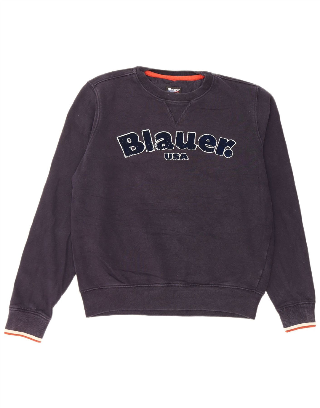 Blauer Boys Graphic Φούτερ Jumper 13-14 ετών Μεγάλο Navy Blue βαμβακερό