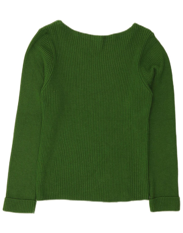 Guess Γυναικείο πουλόβερ με λαιμόκοψη UK 8 Small Green
