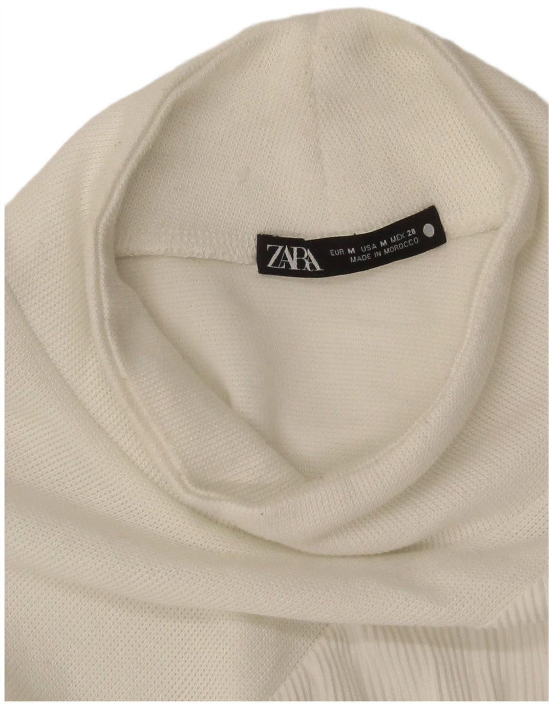 Zara Γυναικείο Jumper Φόρεμα UK 14 Medium White