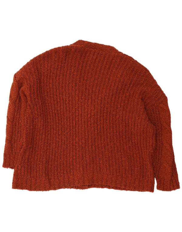 Joe Browns Γυναικείο πουλόβερ με ζακέτα μεγάλου μεγέθους UK 18 XL καφέ ακρυλικό