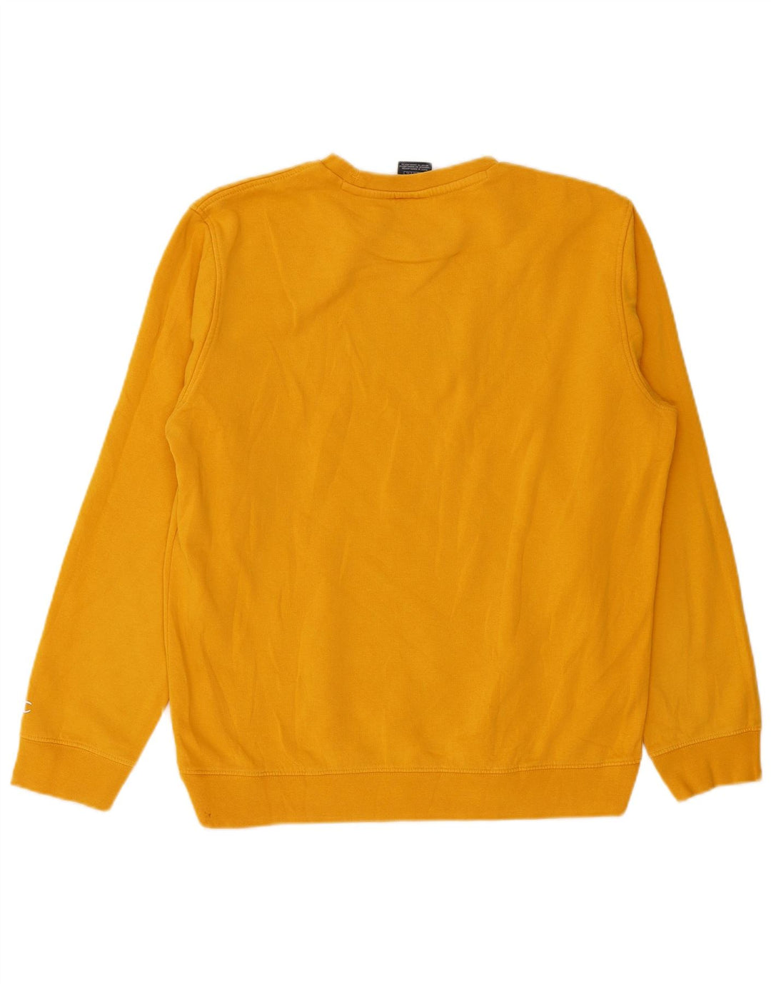 Ανδρικό γραφικό φούτερ Champion Jumper μεγάλο κίτρινο βαμβακερό