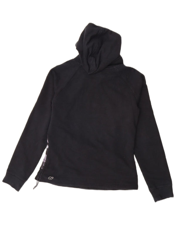 Puma Γυναικείο Hoodie Jumper UK 10 Small Black Geometric Cotton