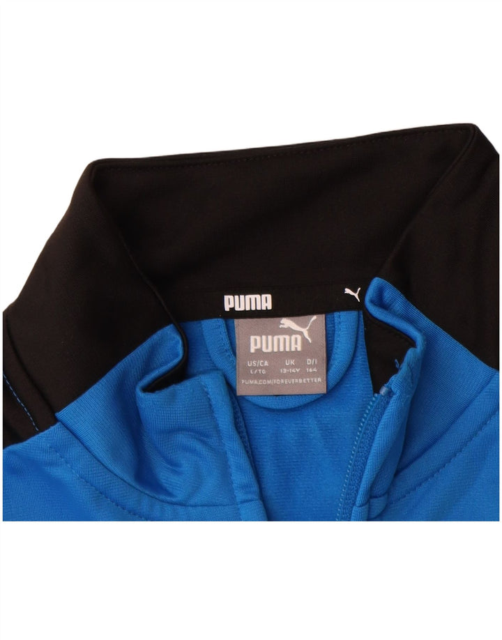 Γραφική φόρμα PUMA Boys Top Jacket 13-14 Years Blue Colourblock