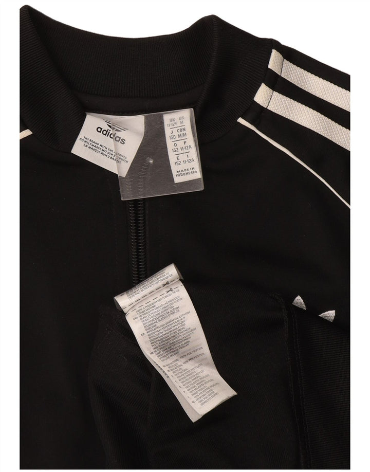 Κορίτσια αθλητική φόρμα Adidas Top Jacket 11-12 ετών Μαύρο Πολυεστέρα