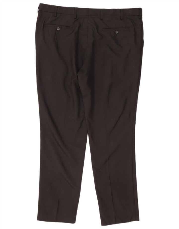 Marks & Spencer Ανδρικό παντελόνι Chino Slim Fit W40 L31 Μαύρο Πολυεστέρας