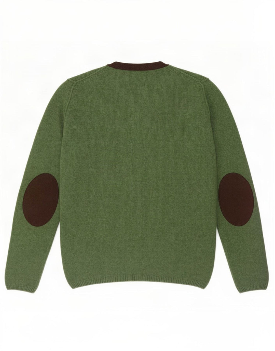 Fred Perry Ανδρικό πουλόβερ με λαιμόκοψη, μεγάλο πράσινο μαλλί