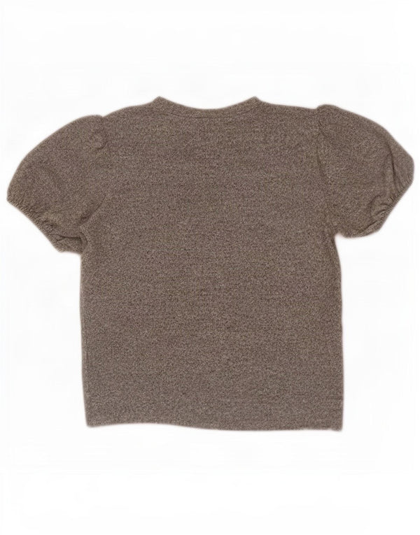 Zara Γυναικεία Μπλούζα Τοπ UK 12 Medium Grey Flecked