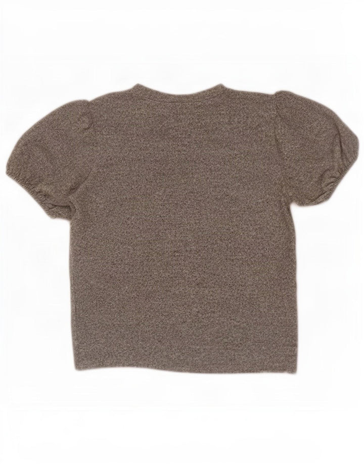 Zara Γυναικεία Μπλούζα Τοπ UK 12 Medium Grey Flecked