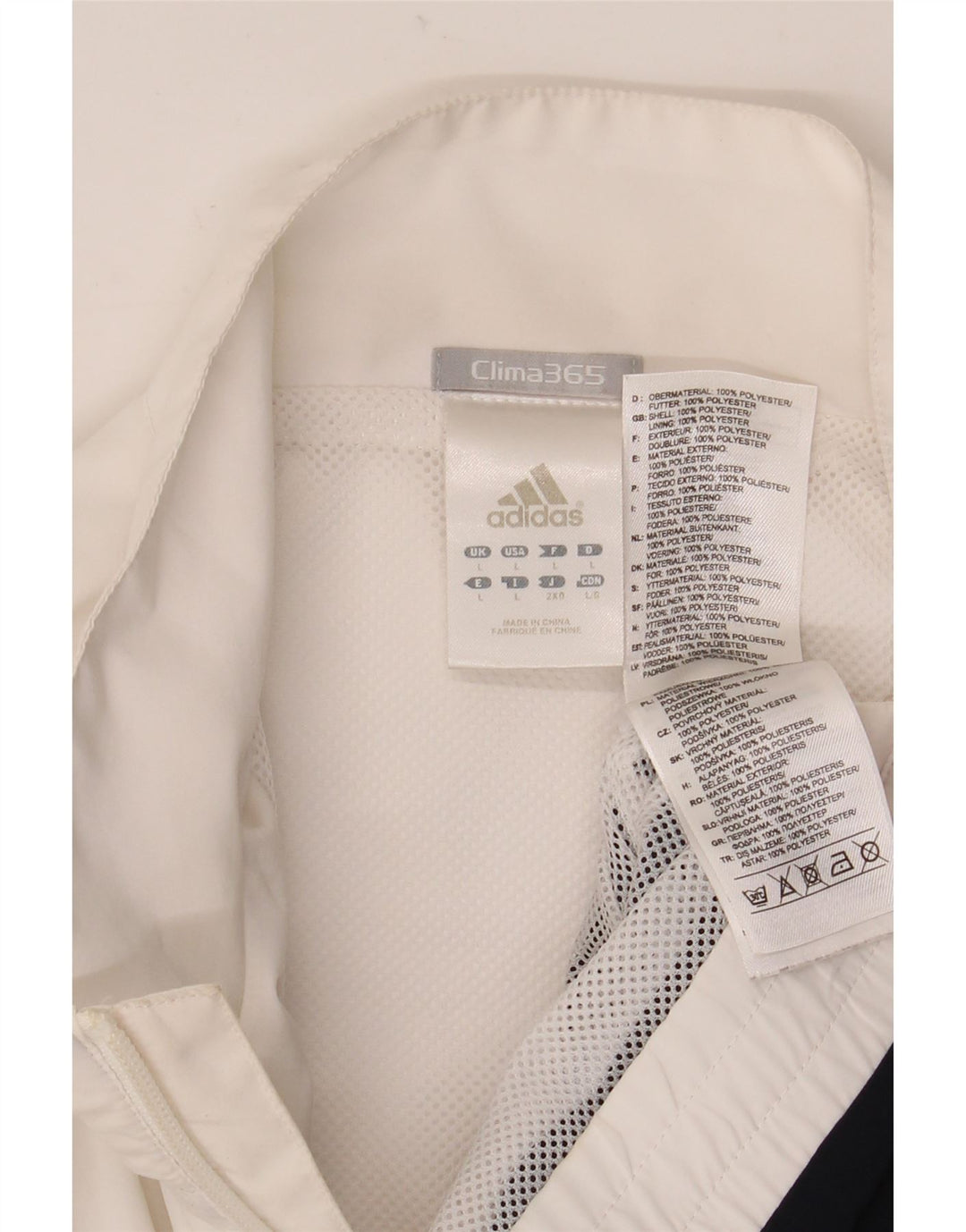 Ανδρική φόρμα ADIDAS Clima 365 Top Jacket Large White Colourblock