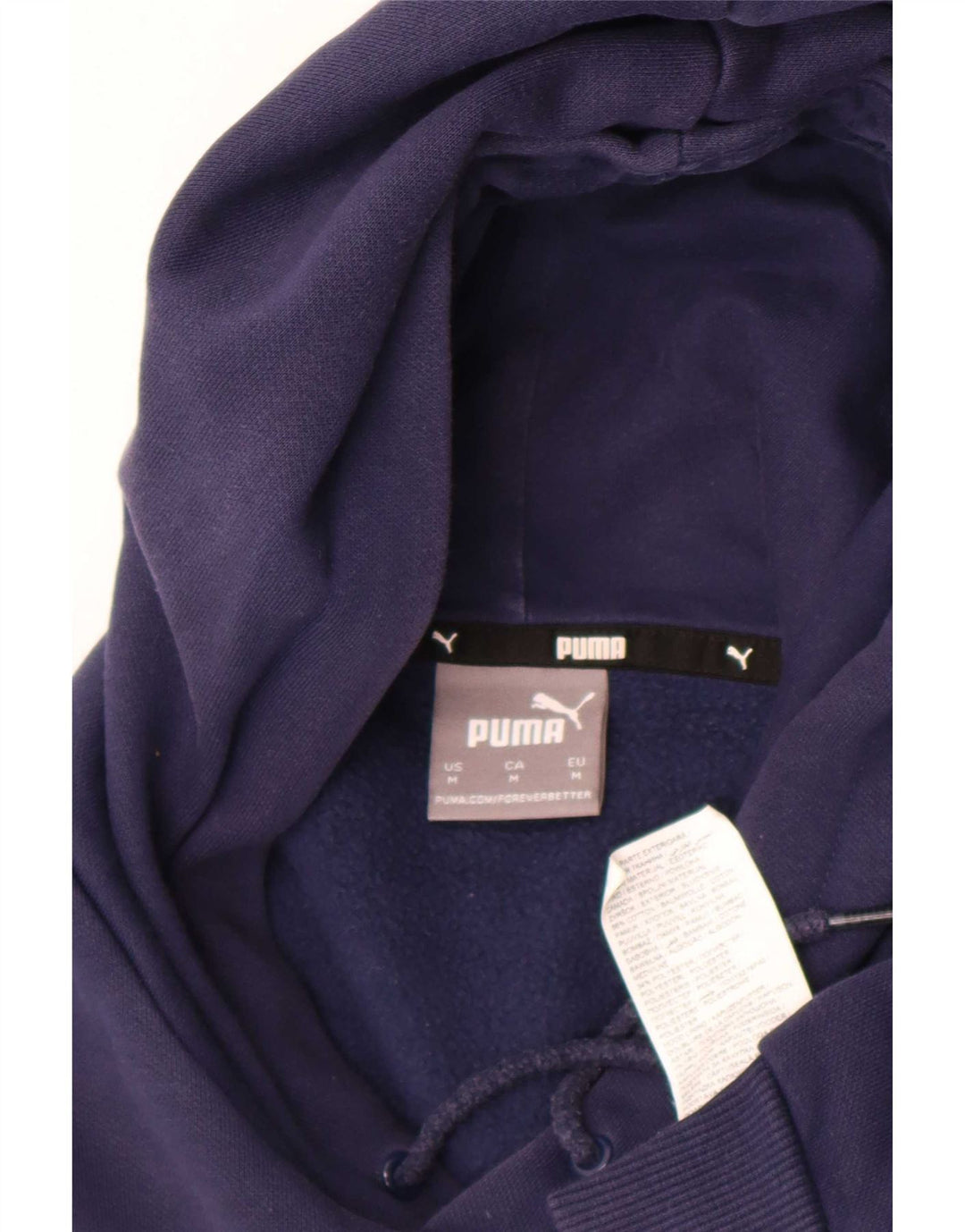 Ανδρικό γραφικό φούτερ με κουκούλα Puma, μεσαίο μπλε βαμβακερό