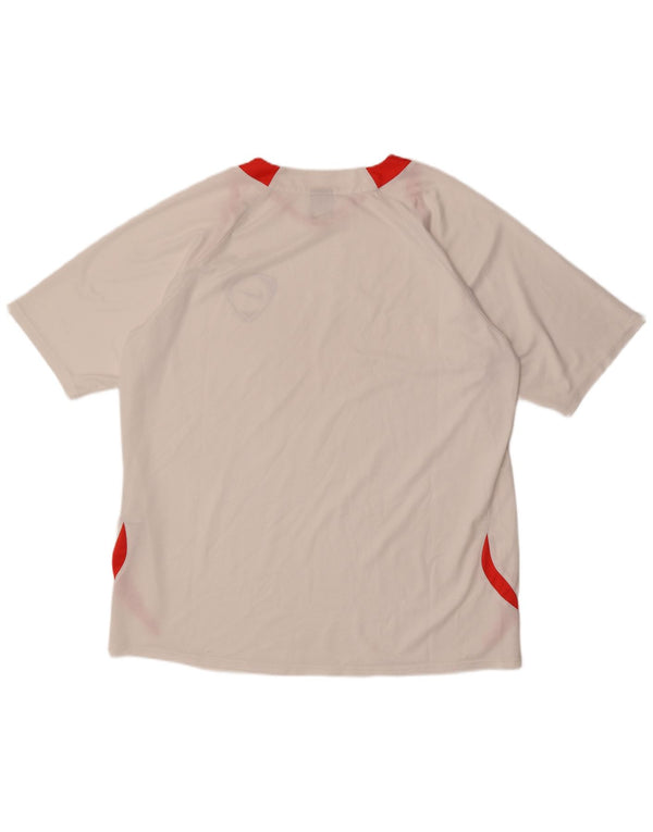 Ανδρικό T-Shirt Nike Top UK 47/48 2XL Λευκό πολυεστέρας