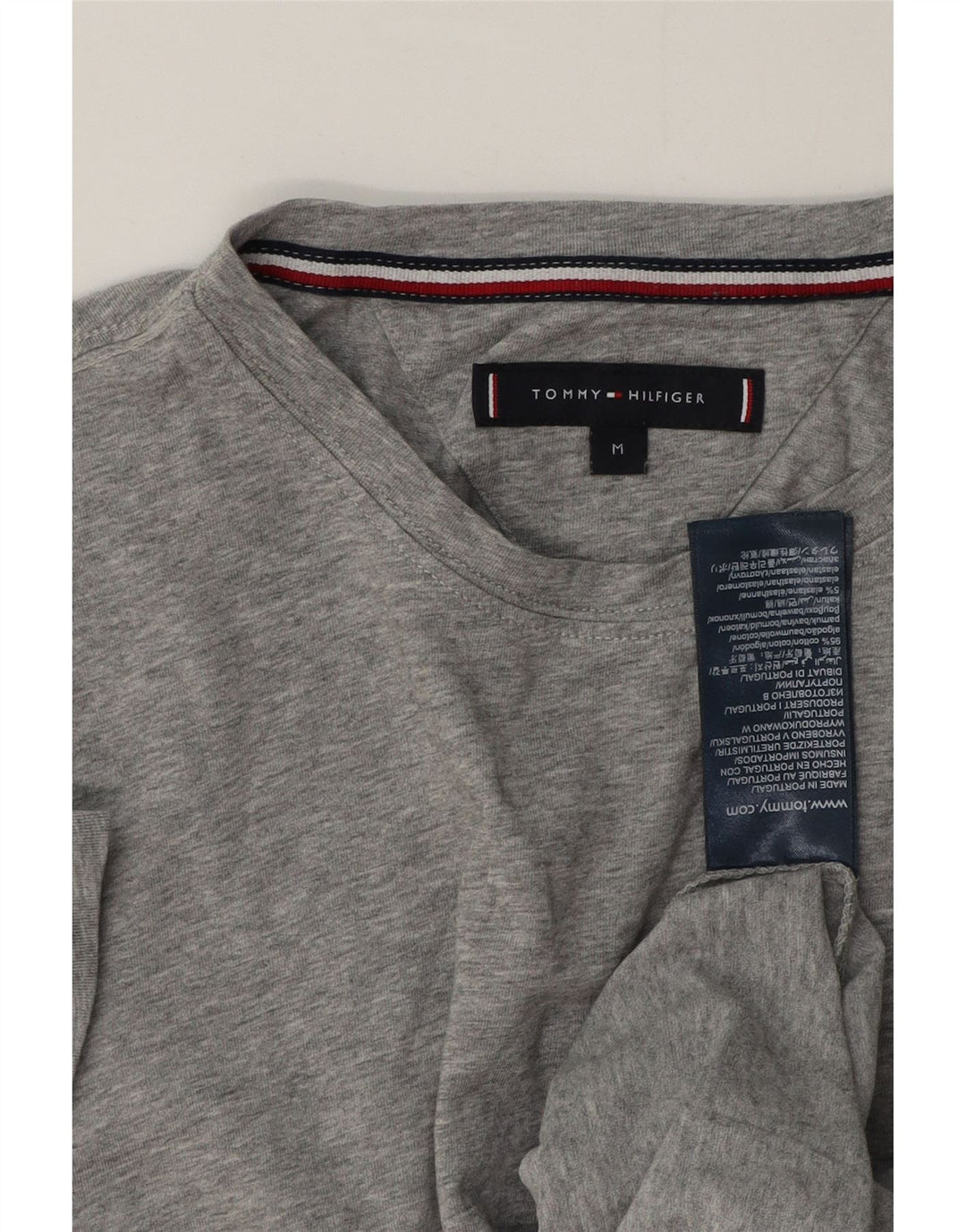 Ανδρικό T-Shirt Tommy Hilfiger Top Βαμβακερό μεσαίο γκρι