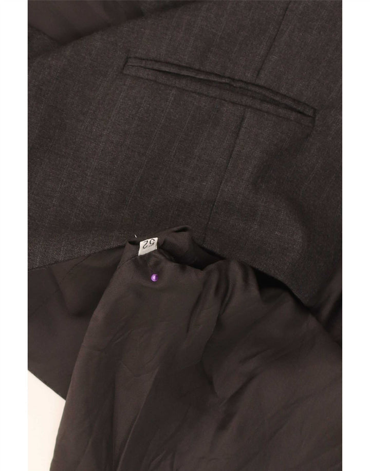 Vintage Ανδρικό Γιλέκο IT 52 Large Grey Pinstripe