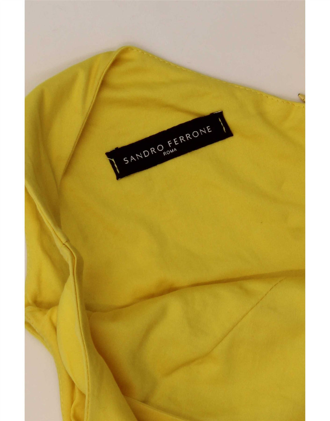 Γυναικείο αμάνικο φόρεμα Sandro Ferrone UK 8 Small Yellow