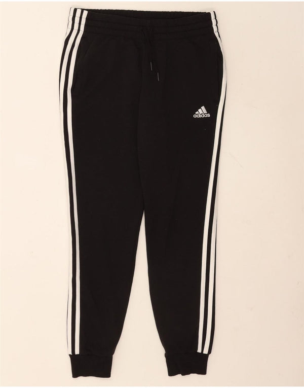 Γυναικεία αθλητική φόρμα Adidas Παντελόνι Joggers UK 8 /10 Μικρό μαύρο βαμβακερό