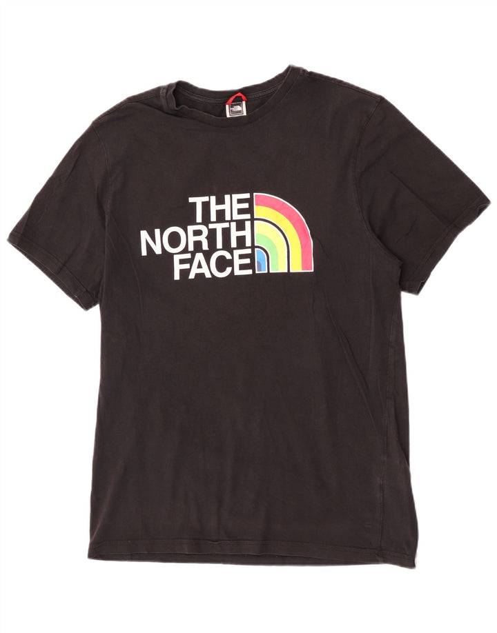 Ανδρικό γραφικό T-Shirt North Face Top Μεσαίο μαύρο βαμβακερό