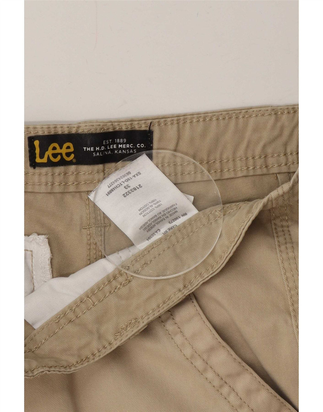 Lee Ανδρικό σορτς Cargo Medium W33 Beige Βαμβακερό