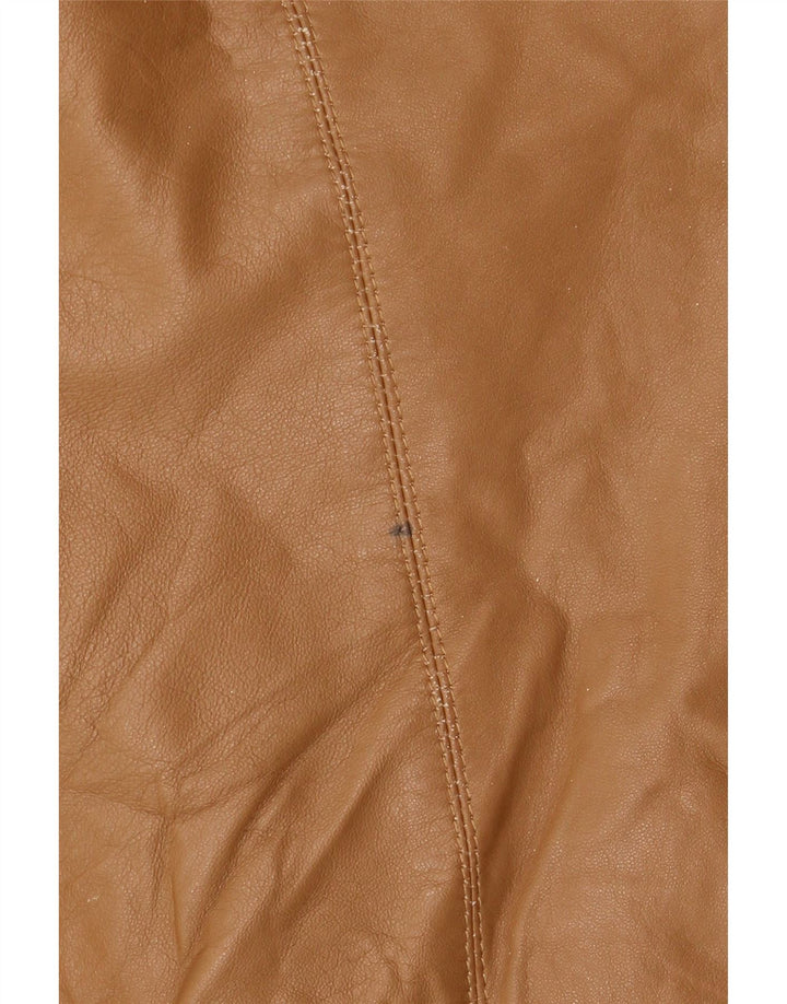 Vintage Γυναικείο Δερμάτινο Μπουφάν IT 48 XL Δερμάτινο Μπεζ