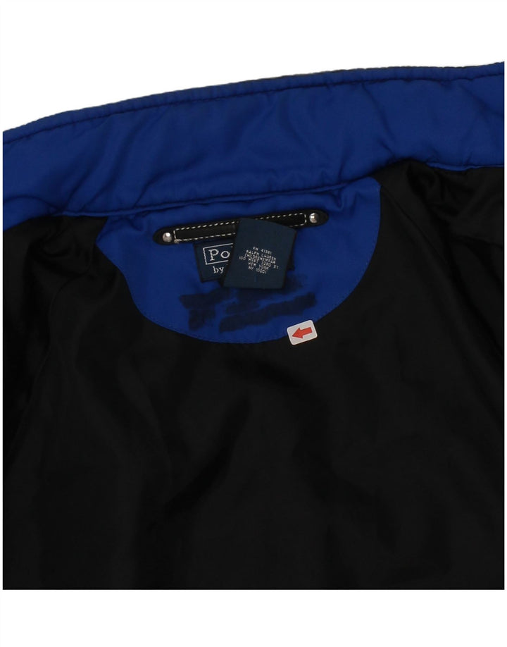 Polo Ralph Lauren Boys Graphic Harrington Jacket 7-8 Years Small Navy Blue