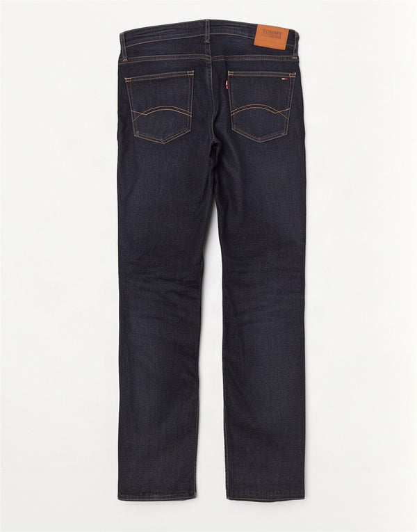 Ανδρικό τζιν ίσιο Tommy Hilfiger W34 L34 Navy Blue Cotton