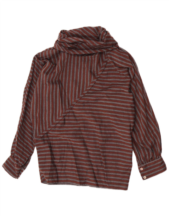 Vintage γυναικεία μπλούζα Top IT 40 Small Brown ριγέ