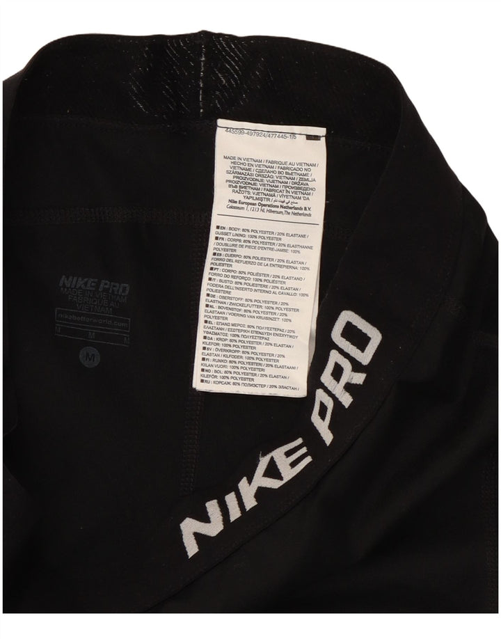Γυναικεία Nike Dri Fit Graphic Capri leggings UK 12 Medium Black Polyester